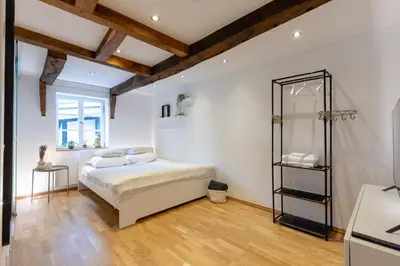 Ein Bett oder Betten in einem Zimmer der Unterkunft Fachwerk Boutique-Hotel 4