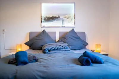 Ein Bett oder Betten in einem Zimmer der Unterkunft Apartment Fioranza Komfortable, stilvolle Wohnung für 6 Personen