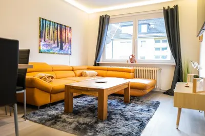Ein Sitzbereich in der Unterkunft Apartment Fioranza Komfortable, stilvolle Wohnung für 6 Personen