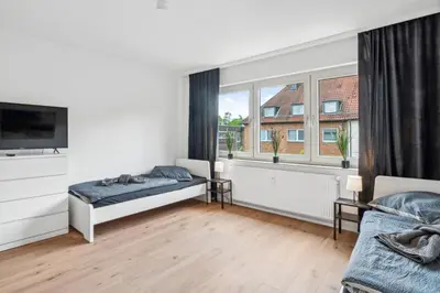 Ein Bett oder Betten in einem Zimmer der Unterkunft Worker Place Gelsenkirchen