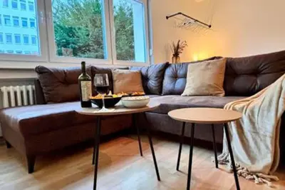 Ein Sitzbereich in der Unterkunft Modern & Stilvoll mit Kino - Wii