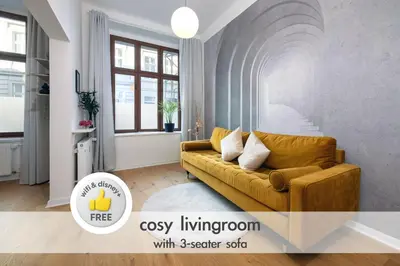 Ein Sitzbereich in der Unterkunft Wohlfühl - Apartment im Luisenviertel - 2 Zimmer mit TOP-Ausstattung
