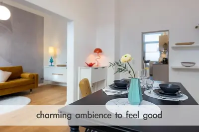 Grundriss der Unterkunft Wohlfühl - Apartment im Luisenviertel - 2 Zimmer mit TOP-Ausstattung