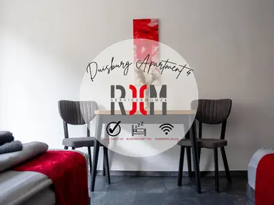 Grundriss der Unterkunft Livemore24 - Apartment 4 in Duisburg WLAN - Smart-TV - 24-7 Check-in und Küche