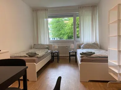 Ein Bett oder Betten in einem Zimmer der Unterkunft Apartment with Balcony Wuppertal