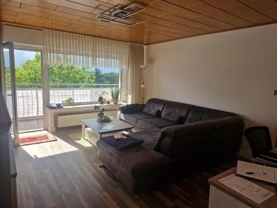Ein Sitzbereich in der Unterkunft 3,5 Zimmer Wohnung 68qm in Gladbeck mit Balkon und Stellplatz