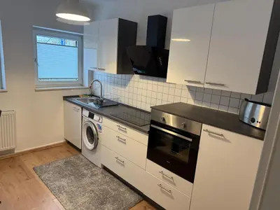 Küche/Küchenzeile in der Unterkunft Home im Pott - Sehr Zentral - 4 Pers, TV