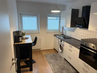 Küche/Küchenzeile in der Unterkunft Home im Pott - Sehr Zentral - 4 Pers, TV