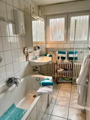 Ein Badezimmer in der Unterkunft Apartment Orchidee