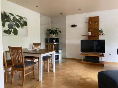 TV/Unterhaltungsangebot in der Unterkunft Ferienwohnung mit Garten am Niederrhein
