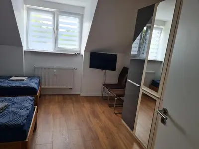 TV/Unterhaltungsangebot in der Unterkunft Schöne Dachgeschoss Wohnung