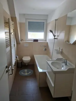 Ein Badezimmer in der Unterkunft Schöne Dachgeschoss Wohnung