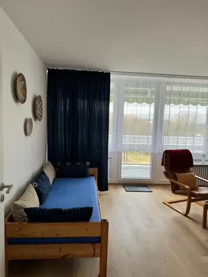 Ein Sitzbereich in der Unterkunft City-See Central Apartment