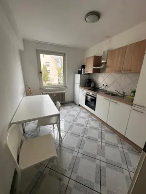 Küche/Küchenzeile in der Unterkunft Domum 7 Ferien- Monteurapartments inkl Wlan und Waschmaschine in Kamen