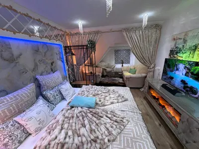 Ein Bett oder Betten in einem Zimmer der Unterkunft LUXURY HOME
