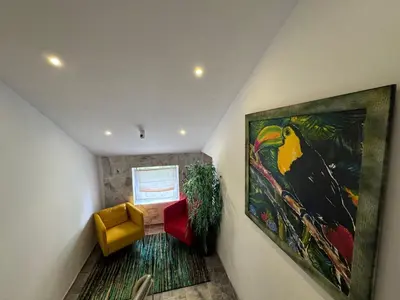 Ein Sitzbereich in der Unterkunft LUXURY HOME