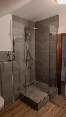 Ein Badezimmer in der Unterkunft View Apartment