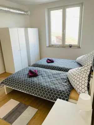 Ein Bett oder Betten in einem Zimmer der Unterkunft Top Apartments in Kamen - Cozystays