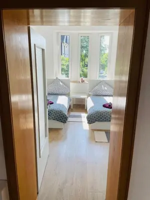 Ein Sitzbereich in der Unterkunft Top Apartments in Kamen - Cozystays