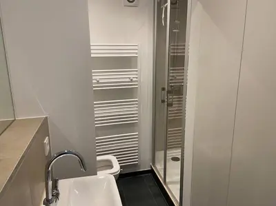 Ein Badezimmer in der Unterkunft Pempelforter Domizil