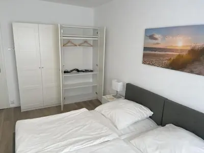 Ein Bett oder Betten in einem Zimmer der Unterkunft Gemütliches Apartment in Duisburg