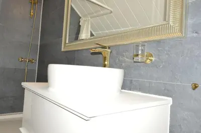Ein Badezimmer in der Unterkunft Rüttenscheid Dachgeschoßwohnung
