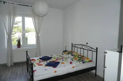 Ein Bett oder Betten in einem Zimmer der Unterkunft Big Flat