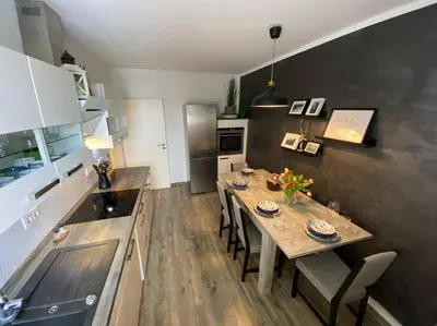 Küche/Küchenzeile in der Unterkunft Cozy Apartment