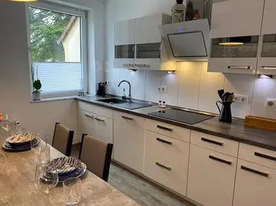 Küche/Küchenzeile in der Unterkunft Cozy Apartment