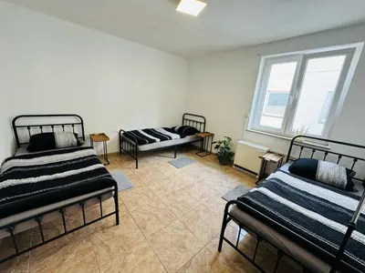Ein Bett oder Betten in einem Zimmer der Unterkunft Monteur Home