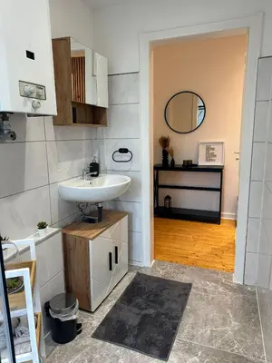 Küche/Küchenzeile in der Unterkunft Top Ferienwohnung 55qm, Netflix, Prime