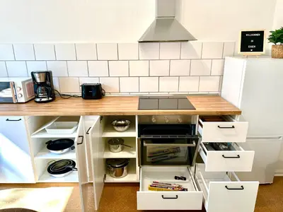 Küche/Küchenzeile in der Unterkunft Scandinavian Relax, Netflix, central, keyless