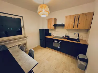 Küche/Küchenzeile in der Unterkunft Stadtnest HII