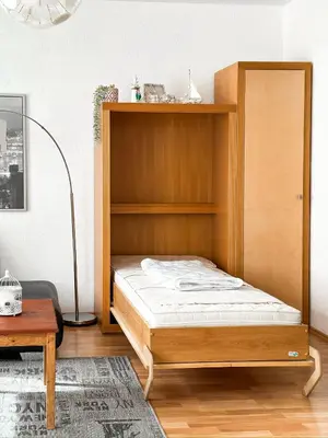 Ein Bett oder Betten in einem Zimmer der Unterkunft Im Herzen von Wermelskirchen II