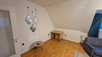 Ein Sitzbereich in der Unterkunft Canim Appartement