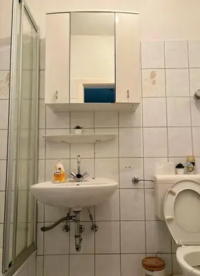 Ein Badezimmer in der Unterkunft Cozy appartement in oberbarmen