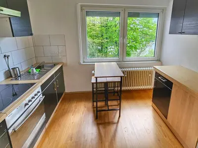 Küche/Küchenzeile in der Unterkunft 2,5 Zimmer Apartment mit Balkon