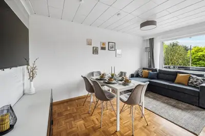 Ein Sitzbereich in der Unterkunft P&K Apartment