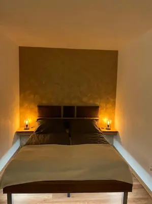 Ein Bett oder Betten in einem Zimmer der Unterkunft Apartment zum Wohlfühlen in Bochum Gerthe