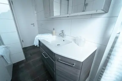 Ein Badezimmer in der Unterkunft Zentral gelegene Ferienwohnung Solingen - Ohligs
