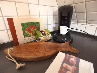 Kaffee-/Teezubehör in der Unterkunft Ferienwohnung Lennehimmel