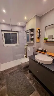 Ein Badezimmer in der Unterkunft Wohnen am Stadtgarten - ruhig und zentral gelegen