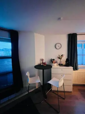 Ein Sitzbereich in der Unterkunft Citynahes modernes Apartment