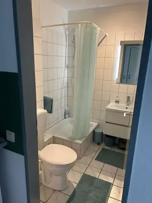 Ein Badezimmer in der Unterkunft Citynahes modernes Apartment