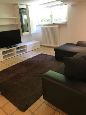 Ein Sitzbereich in der Unterkunft Schöne und große Ferien und Monteur Wohnung