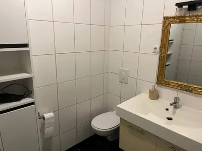 Ein Badezimmer in der Unterkunft Geräumige, moderne 110 qm Wohnung Nähe Messe Essen