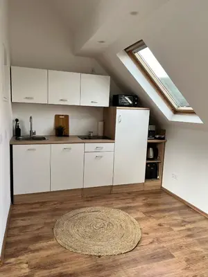 Küche/Küchenzeile in der Unterkunft Exquisites Loft mit Schloß Blick für 5 Personen
