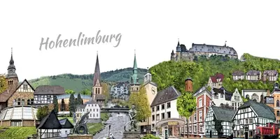 Ein allgemeiner Blick auf Hagen oder ein Stadtblick von der Ferienwohnung aus