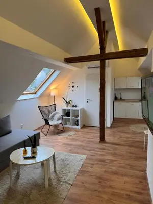 Küche/Küchenzeile in der Unterkunft Exquisites Loft mit Schloß Blick für 5 Personen