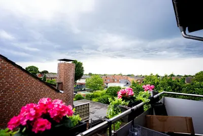 Ein Balkon oder eine Terrasse in der Unterkunft Boutique Apartment Niederrhein